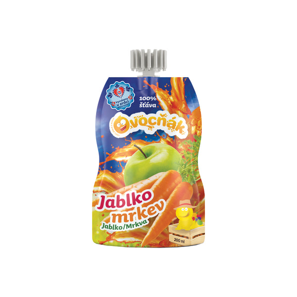 552078 Mošt ovocný jablko-mrkev 200 ml OVOCŇÁK-1