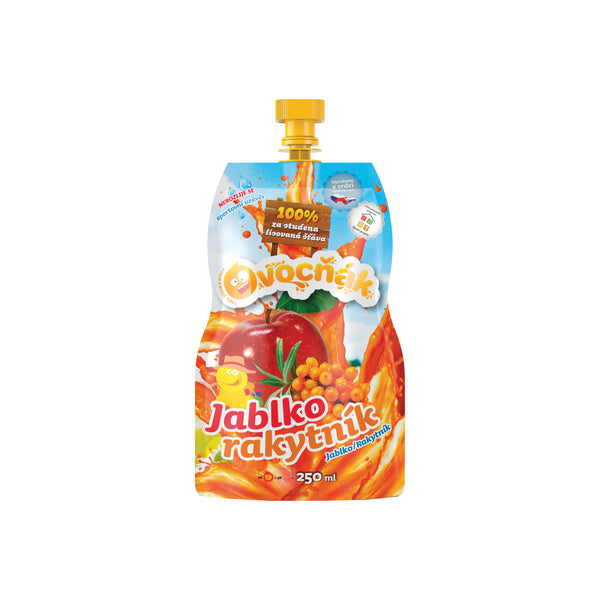 552085 Mošt ovocný jablko-rakytník 250 ml OVOCŇÁK-1
