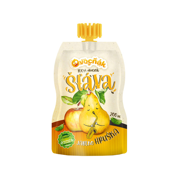 552103 Mošt ovocný jablko-hruška 200 ml OVOCŇÁK-1