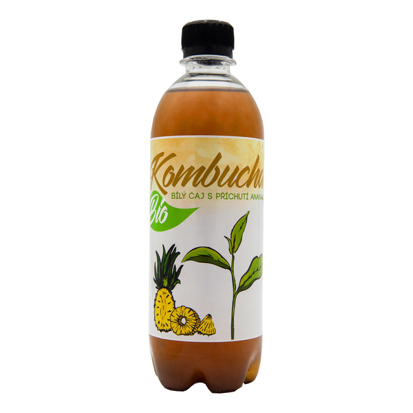 572058 Kombucha z bílého čaje Ananas 500 ml STEVIKOM-1