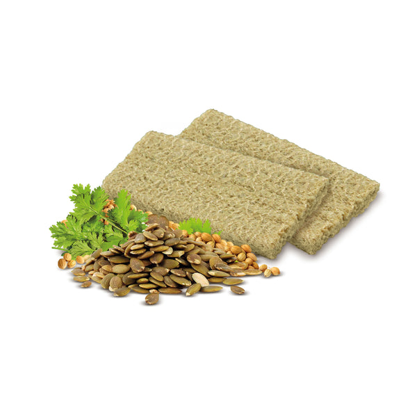 610054 Chlebíček dýňový s koriandrem Crispins bezlepkový 100 g BIO EXTRUDO-2