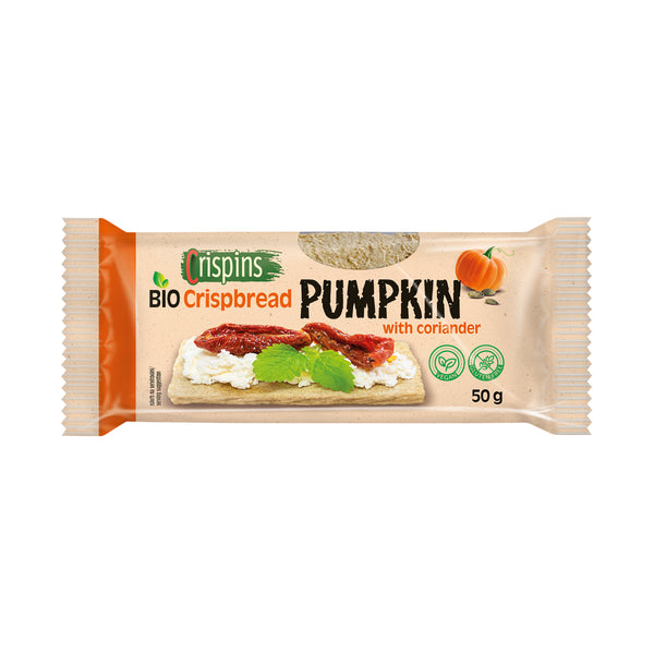 610073 Chlebíček dýňový s koriandrem Crispins 50 g BIO EXTRUDO-1