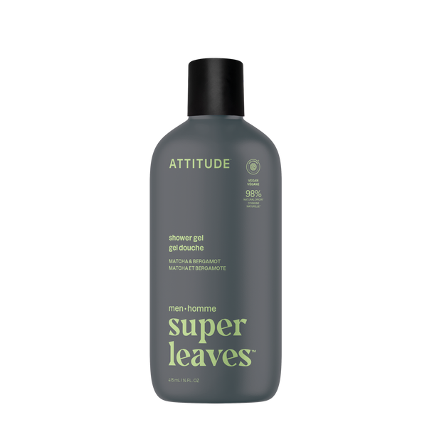 Attitude Pánský sprchový gel Super leaves - Matcha & Bergamot (415 ml)