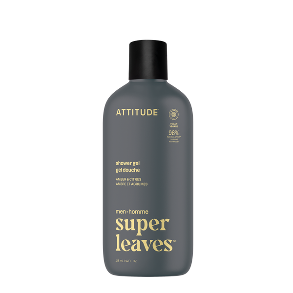 Attitude Pánský sprchový gel Super leaves - Amber & Citrus (415 ml)