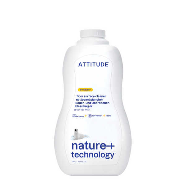 Attitude Čistič na podlahy a dřevo s vůní citronové kůry (1050 ml)