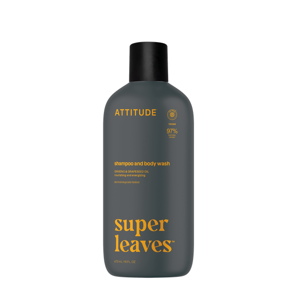Attitude Pánský sprchový gel a šampon 2v1 Super Leaves - normální vlasy (473 ml)
