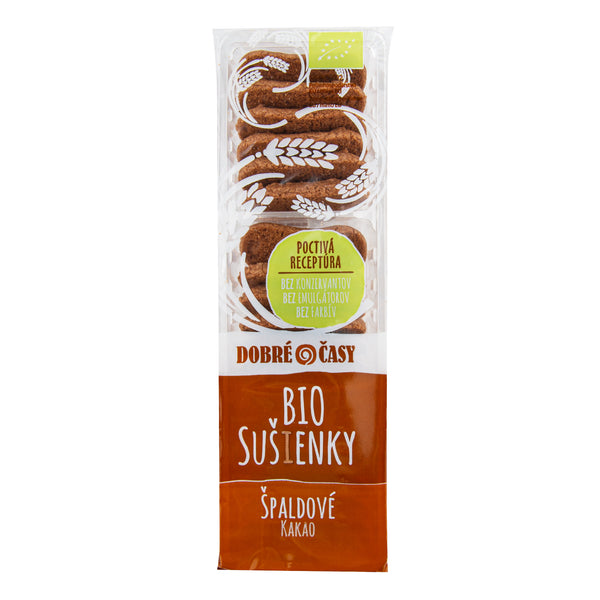 630116 Sušenky špaldové kakaové 100 g BIO DOBRÉ ČASY-2