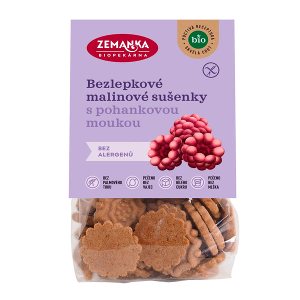 630173 Sušenky pohankovo - malinové bezlepkové 100 g BIO ZEMANKA-3