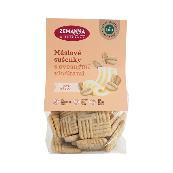 630190 Sušenky máslové s ovesnými vločkami 100 g BIO ZEMANKA-1