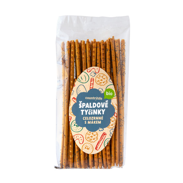630246 Tyčinky špaldové celozrnné s mákem 100 g BIO COUNTRY LIFE-1