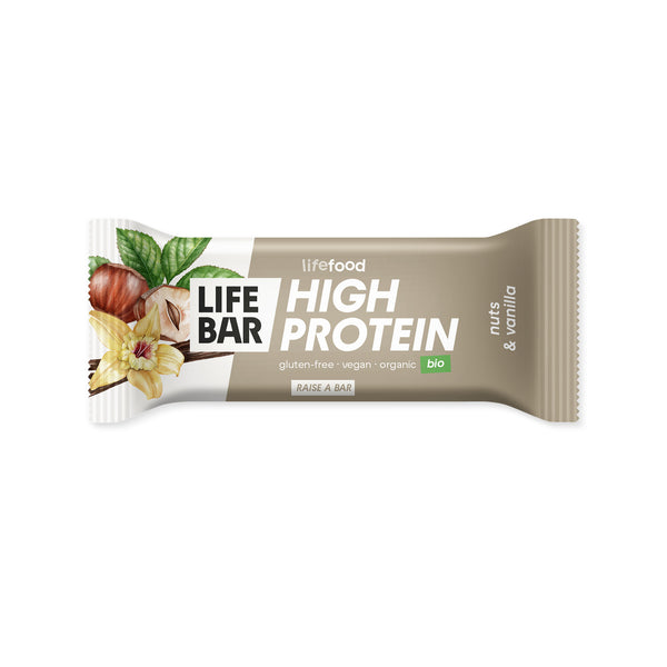 630292 Tyčinka Lifebar proteinová s ořechy a vanilkou 40 g BIO LIFEFOOD-1