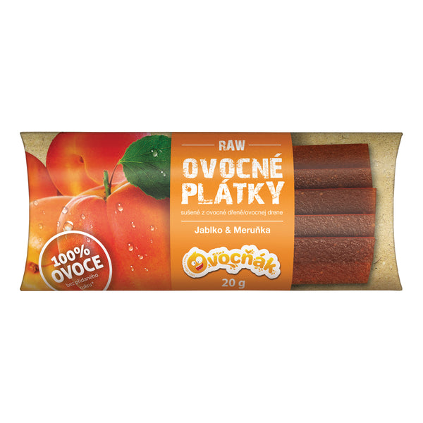 662213 Plátky ovocné jablko-meruňka 20 g OVOCŇÁK-1