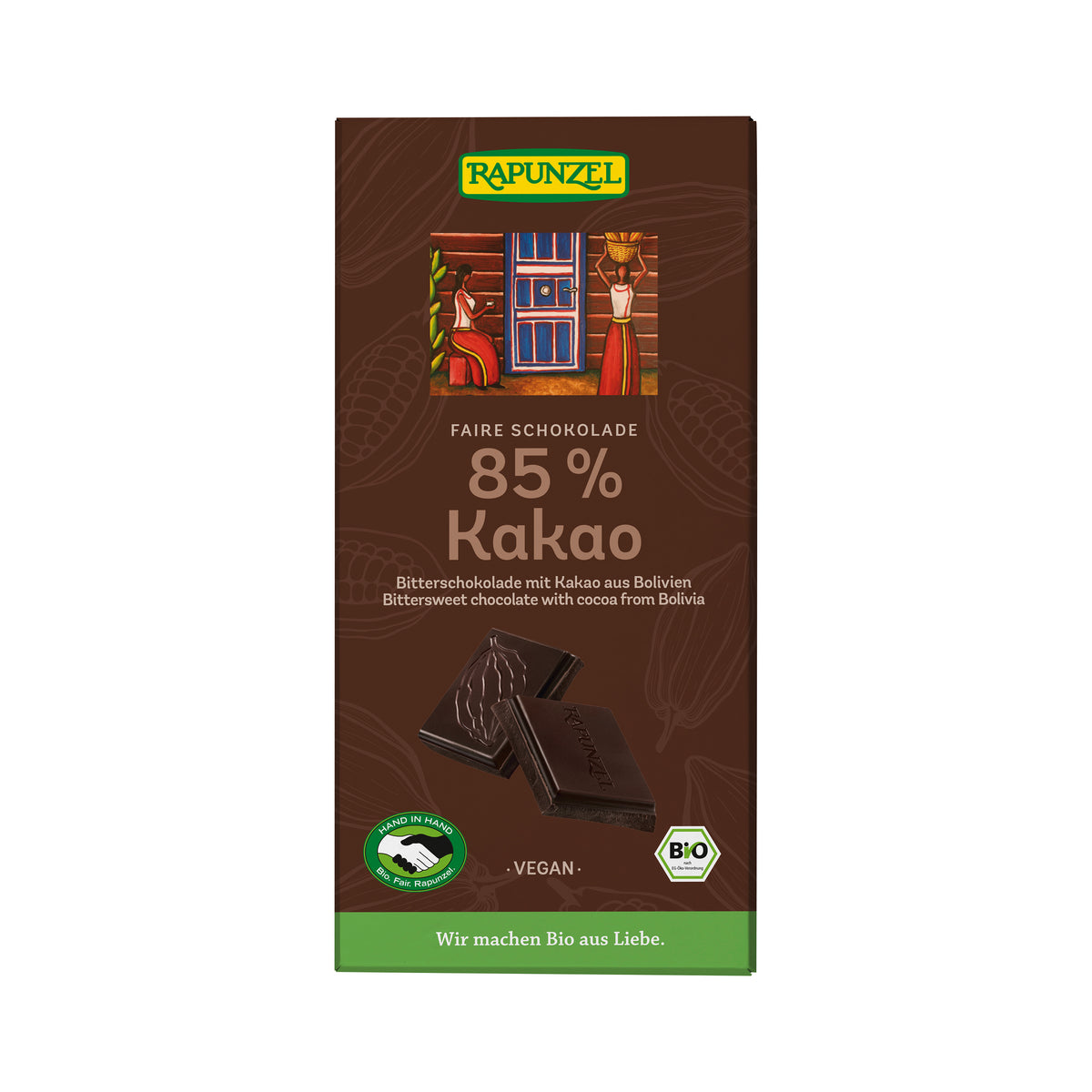 665270 Čokoláda hořká 85 % 80 g BIO   RAPUNZEL-1