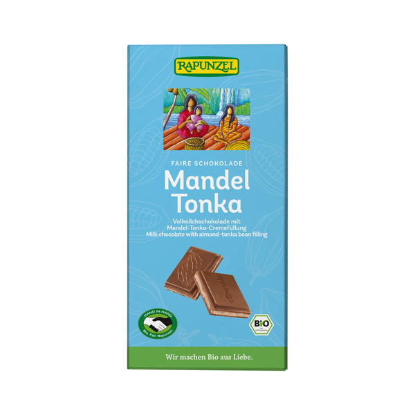 665278 Čokoláda mléčná Mandle Tonka 100 g BIO RAPUNZEL-1