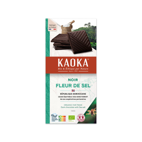 665293 Čokoláda hořká Fleur de sel 100 g BIO KAOKA-1