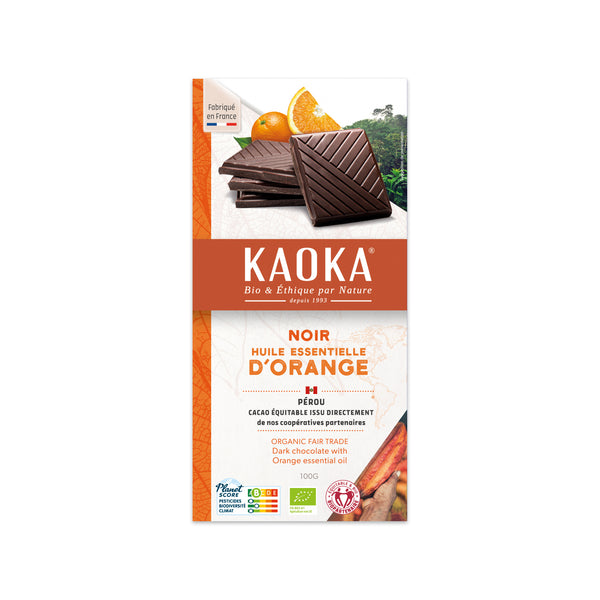 665303 Čokoláda hořká pomerančová 100 g BIO KAOKA-1