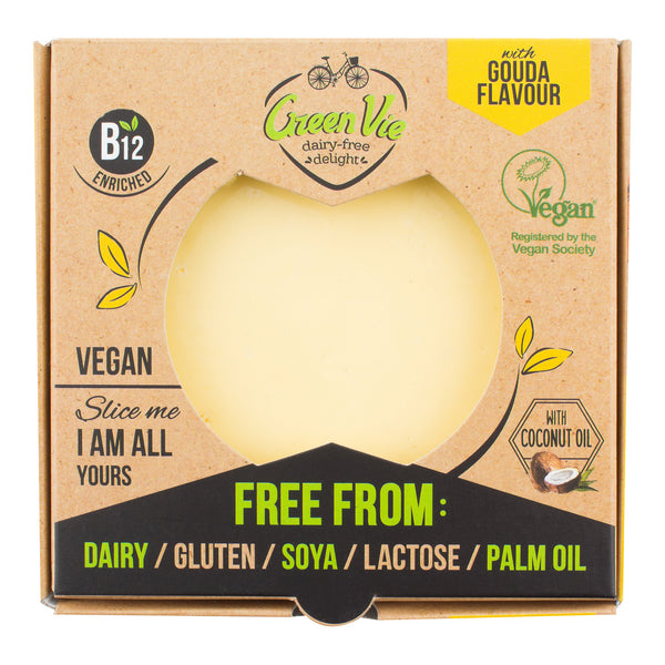 712098 Veganská alternativa sýru gouda blok 250 g GREENVIE-1