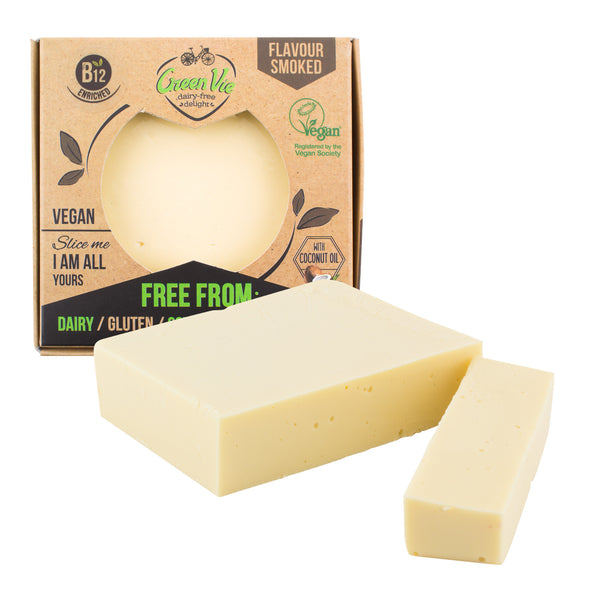 712102 Veganská alternativa sýru uzená gouda blok 250 g GREENVIE-3