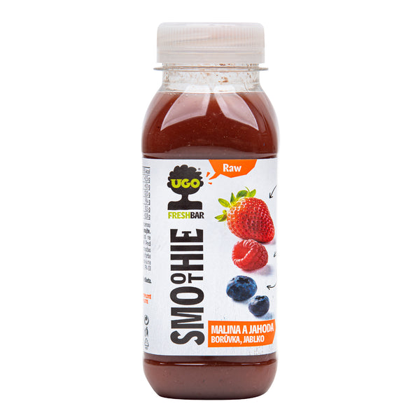 719009 Smoothie malina a jahoda, borůvka, jablko 250 ml UGO-2