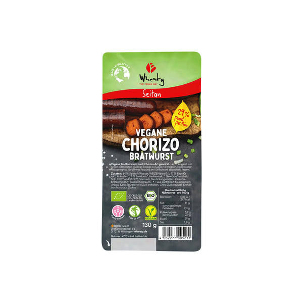 742192 Klobása seitan s příchutí chorizo 130 g BIO WHEATY-1