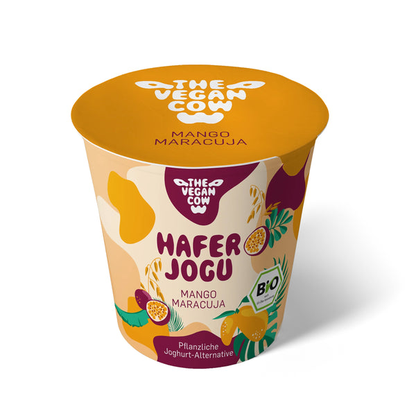 750024 Dezert ovesný fermentovaný s mangem a marakujou 150 g BIO THE VEGAN COW-1