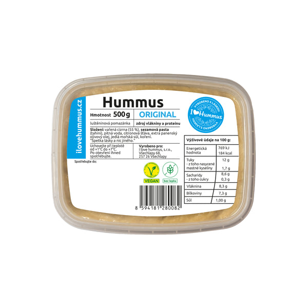 752062 Hummus - cizrnová pomazánka original 500 g I LOVE HUMMUS-1