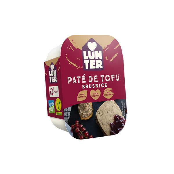 752106 Paté z tofu s brusinkami 150 g LUNTER-1