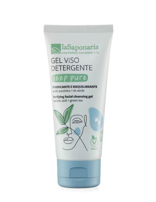 laSaponaria Čisticí gel na obličej Deep Pure BIO (100 ml)