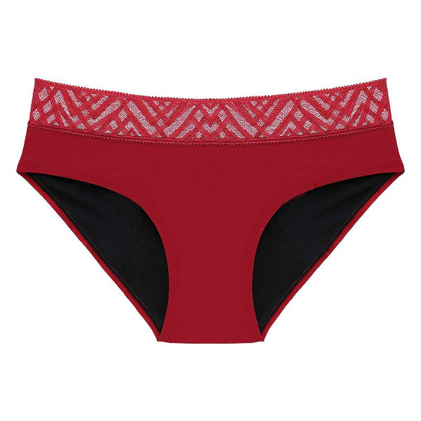 Pinke Welle Menstruační kalhotky "Moře" červené - silná menstruace - XL - II. jakost