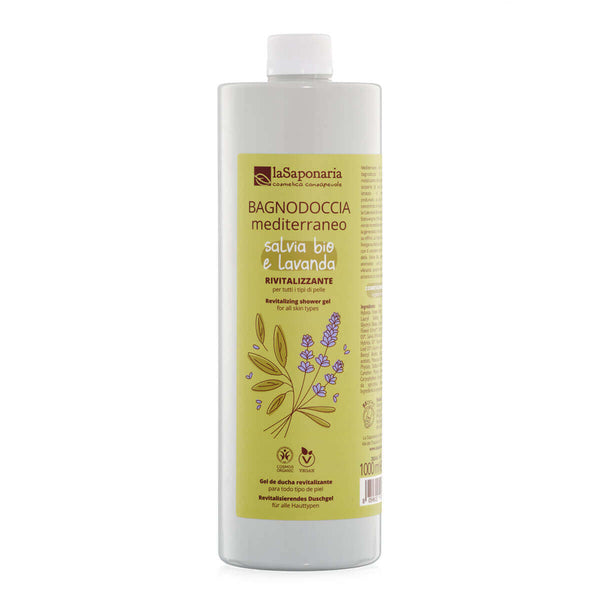 laSaponaria Středomořský sprchový gel BIO (1 l) - pošk. obal