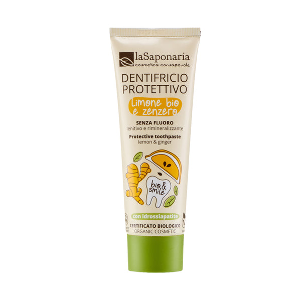 laSaponaria Ochranná zubní pasta - zázvor a citrón BIO (75 ml)
