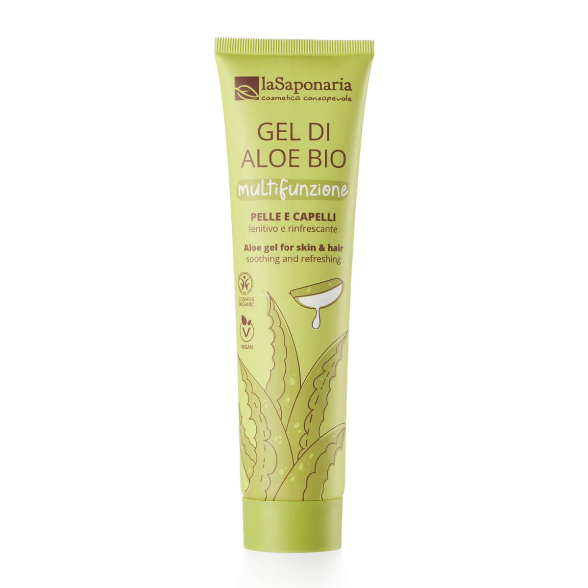 laSaponaria Aloe vera gel na tělo a vlasy BIO (150 ml)