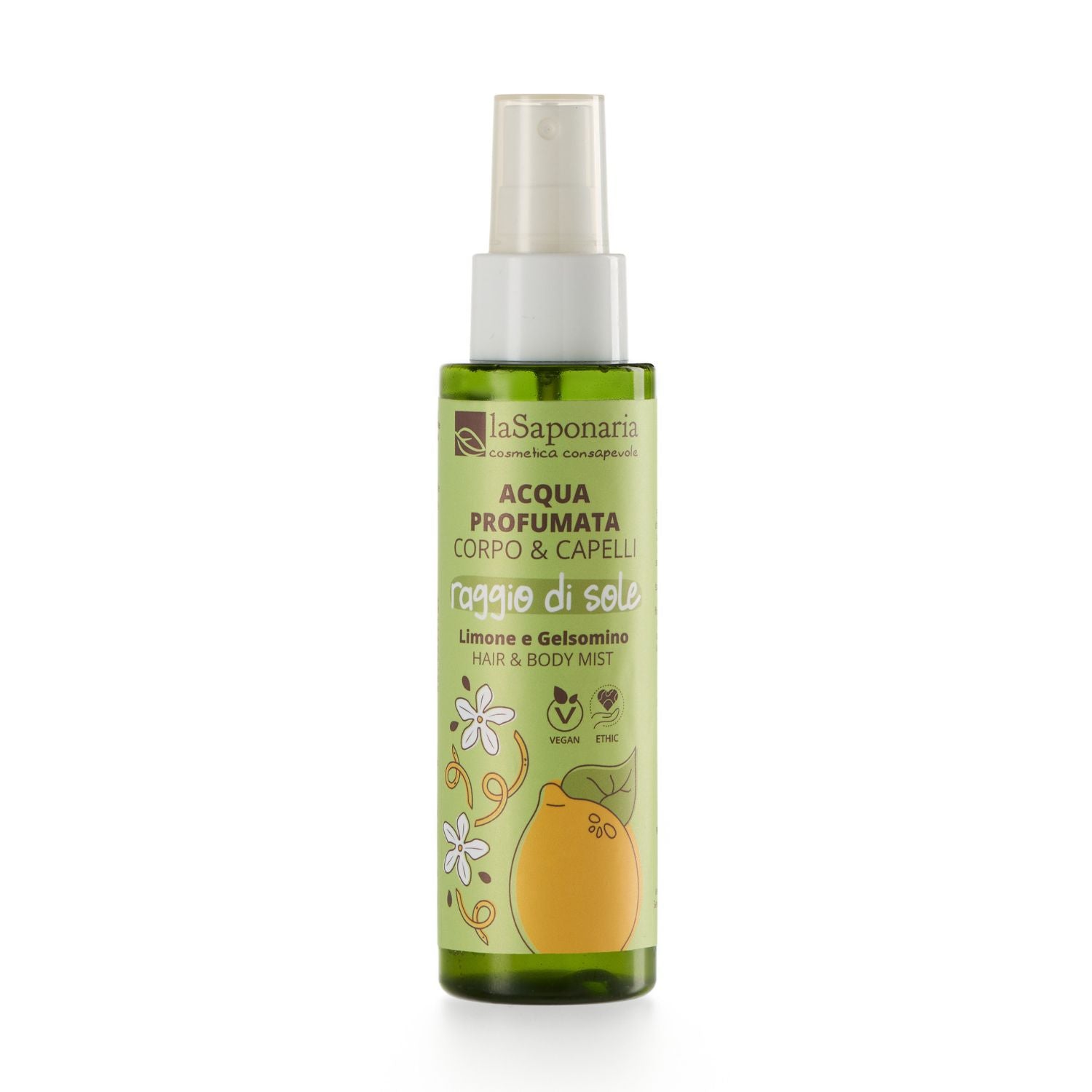 laSaponaria Body & Hair Mist Tělová mlha SunBeam - citron & jasmín (100 ml)
