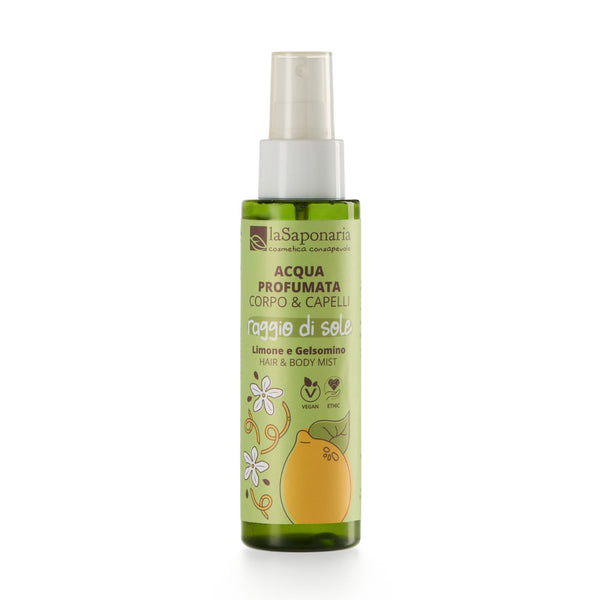 laSaponaria Body & Hair Mist Tělová mlha SunBeam - citron & jasmín (100 ml)