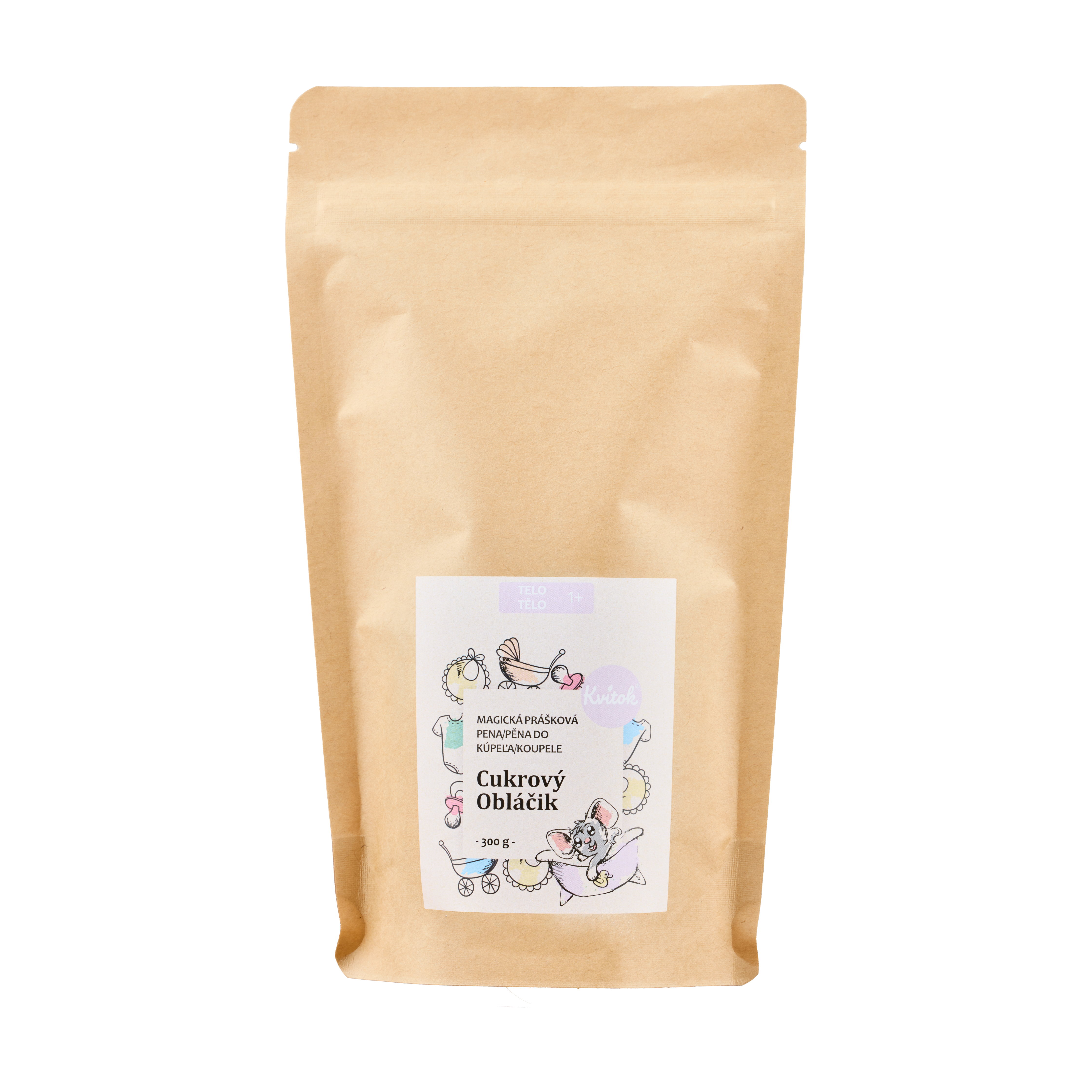 Kvitok Magická pěna do koupele Cukrový obláček