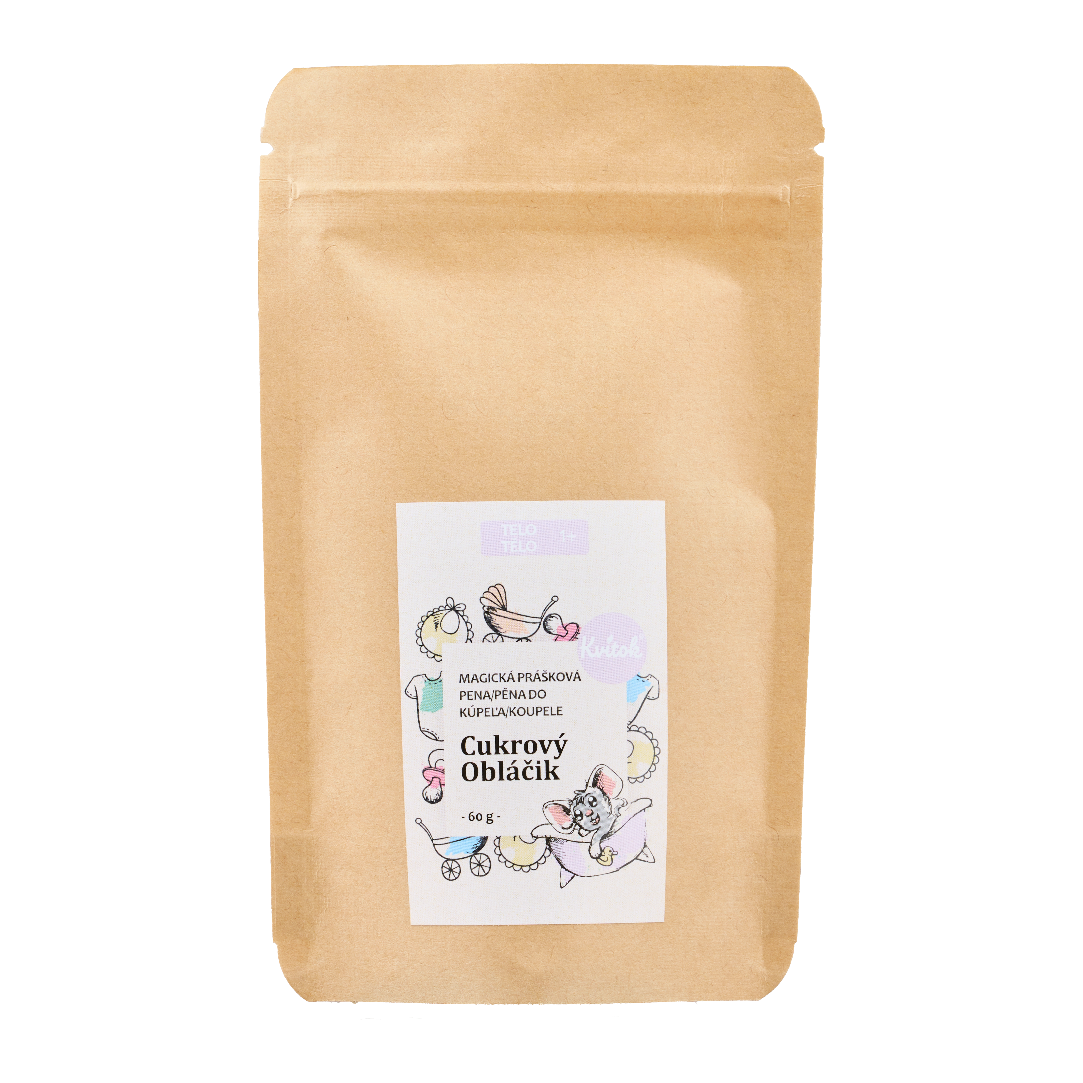 Kvitok Magická pěna do koupele Cukrový obláček