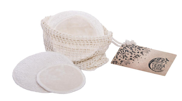 Tierra Verde Pratelné odličovací tamponky - mix (4 ks malé + 2 ks velké)