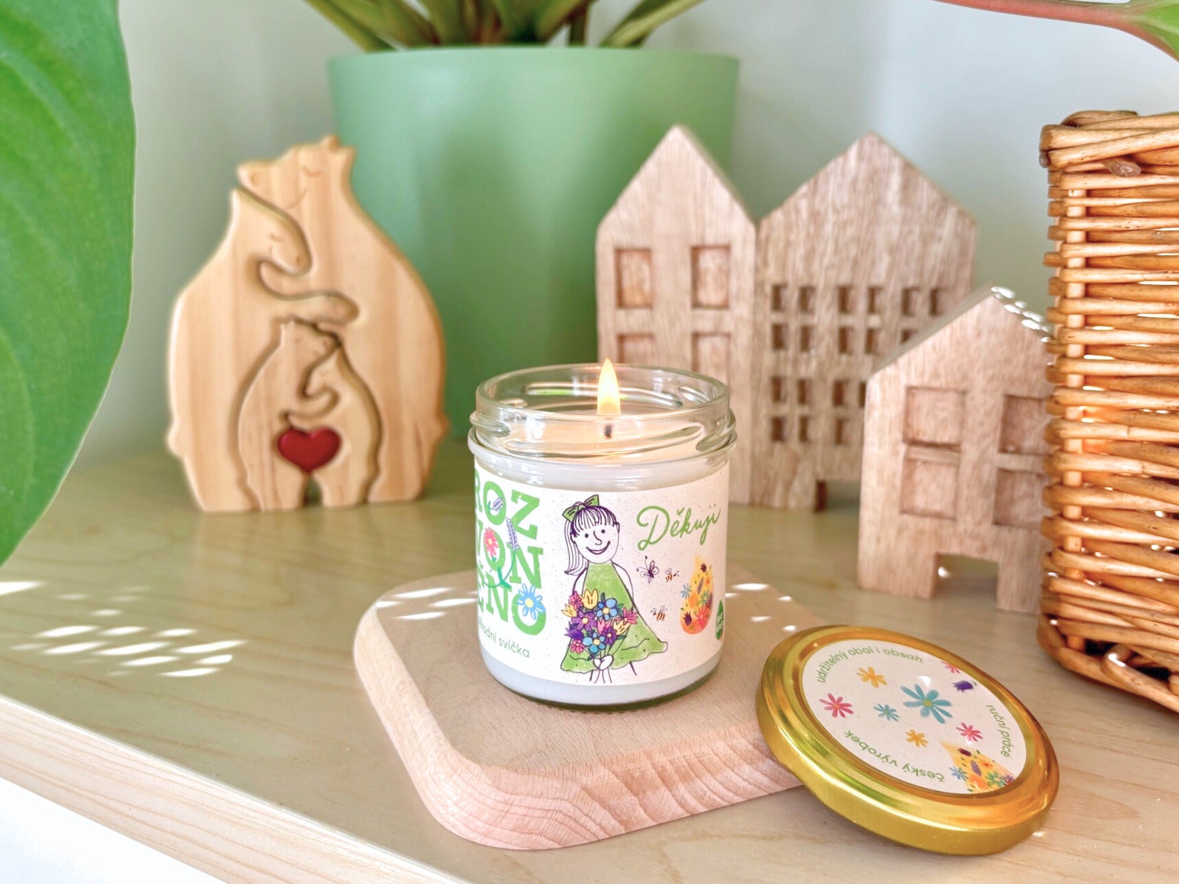 Rozvoněno Vonná svíčka - Děkuji (130 ml)