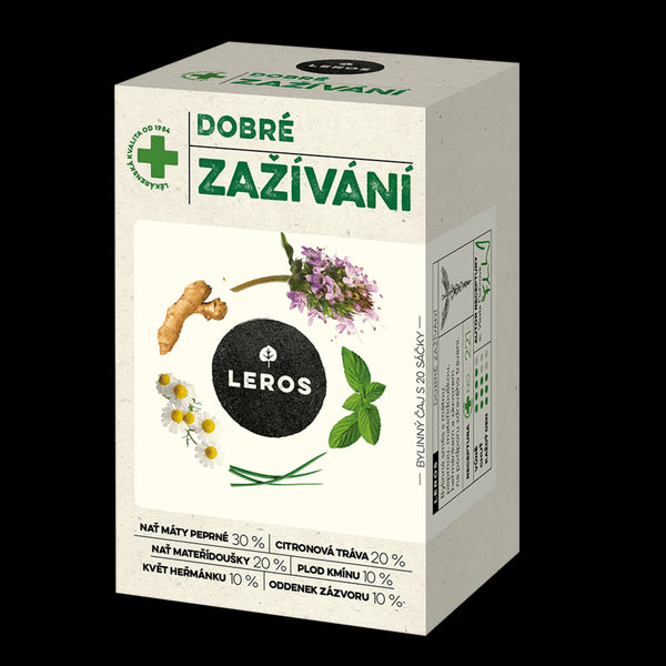 LEROS Bylinný čaj Dobré zažívání - nálev. sáčky (20 x 1,5 g)