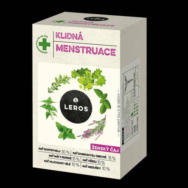 LEROS Bylinný čaj Klidná menstruace - nálev. sáčky (20 x 1,5 g)