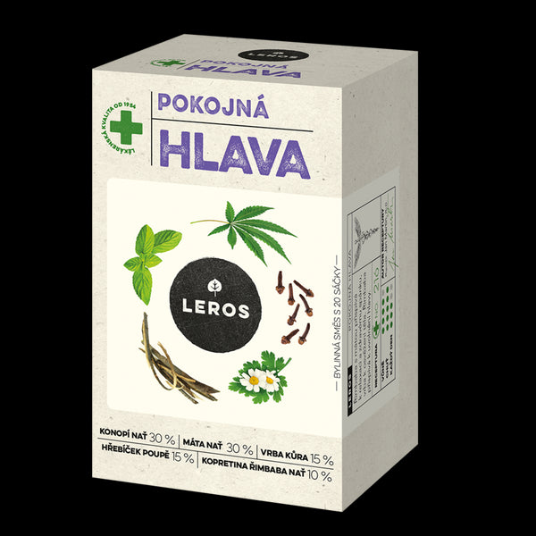 LEROS Bylinný čaj Pokojná hlava - nálev. sáčky (20 x 1,5 g)