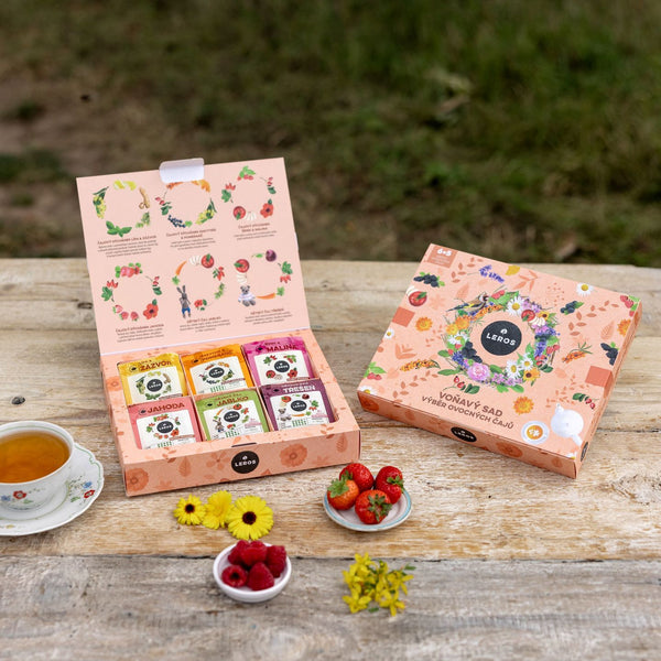 LEROS Dárková sada ovocných čajů Voňavý sad - nálev. sáčky (6 x 5 ks)