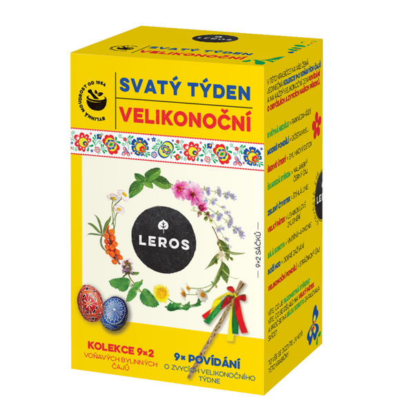 LEROS Sada bylinných čajů Svatý týden velikonoční - nálev. sáčky (9 x 2 ks)