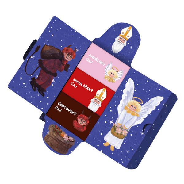 LEROS Kolekce adventních čajů Mikulášská nadílka (3 x 7 nálev. sáčků)