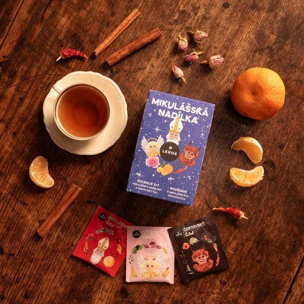 LEROS Kolekce adventních čajů Mikulášská nadílka (3 x 7 nálev. sáčků)