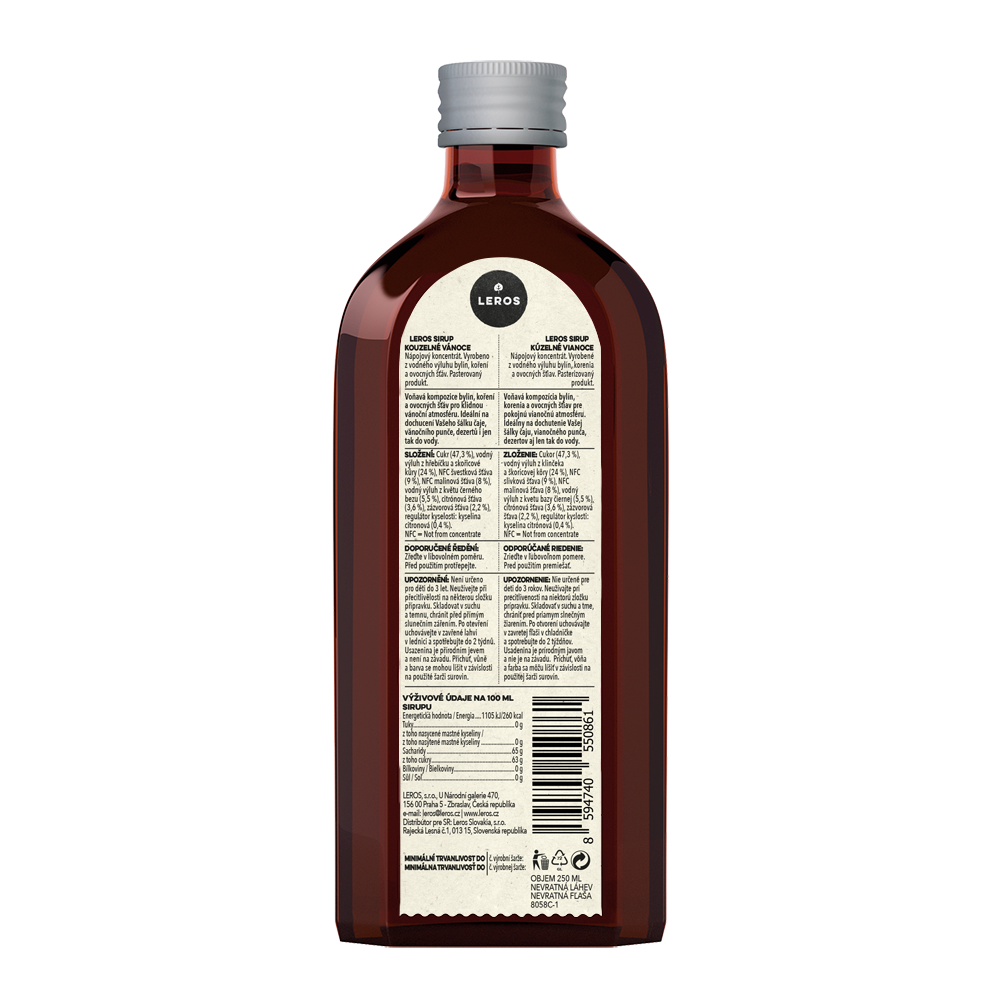 LEROS Sirup Kouzelné Vánoce (250 ml)