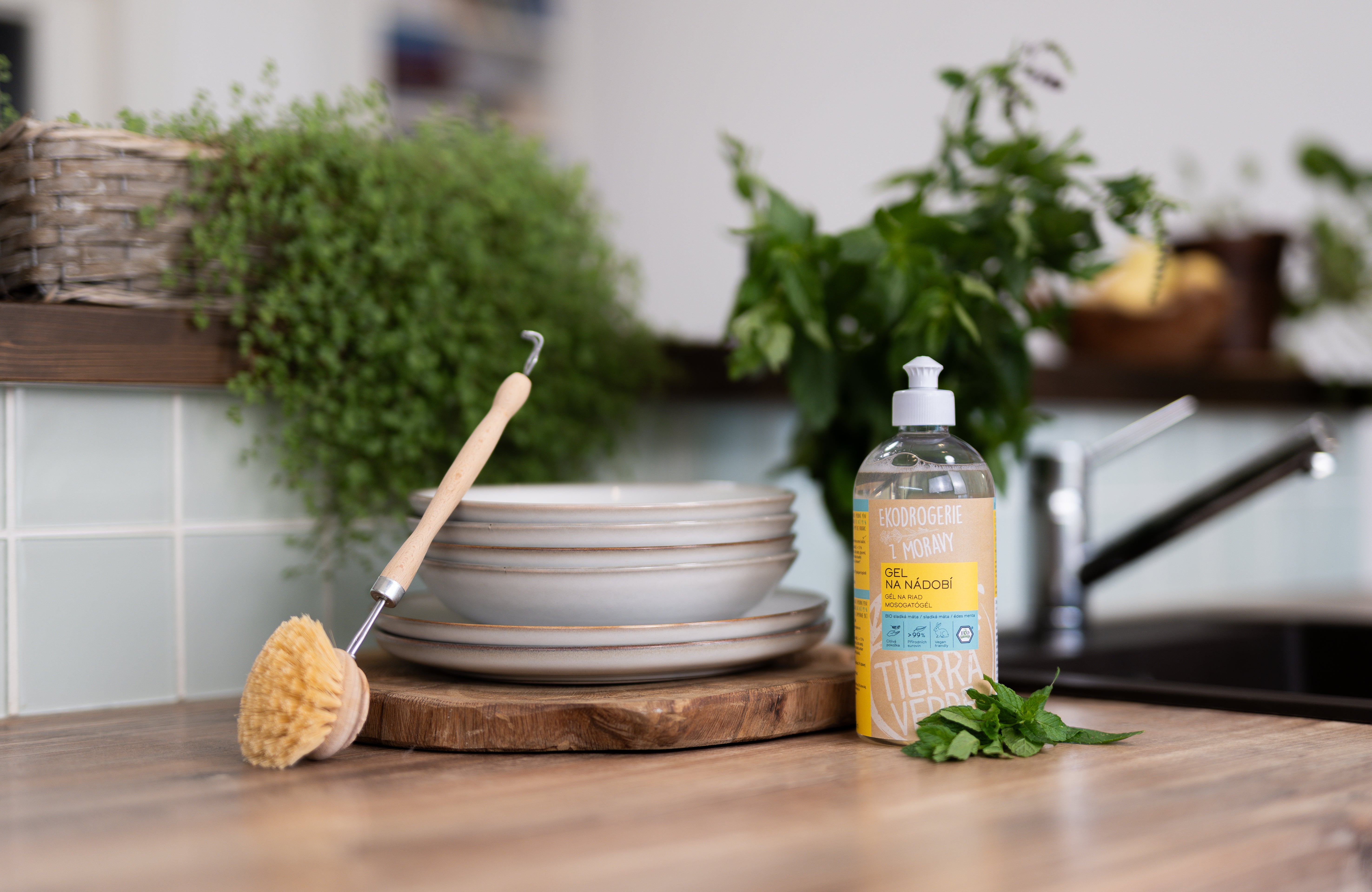 Tierra Verde Gel na nádobí - BIO sladká máta