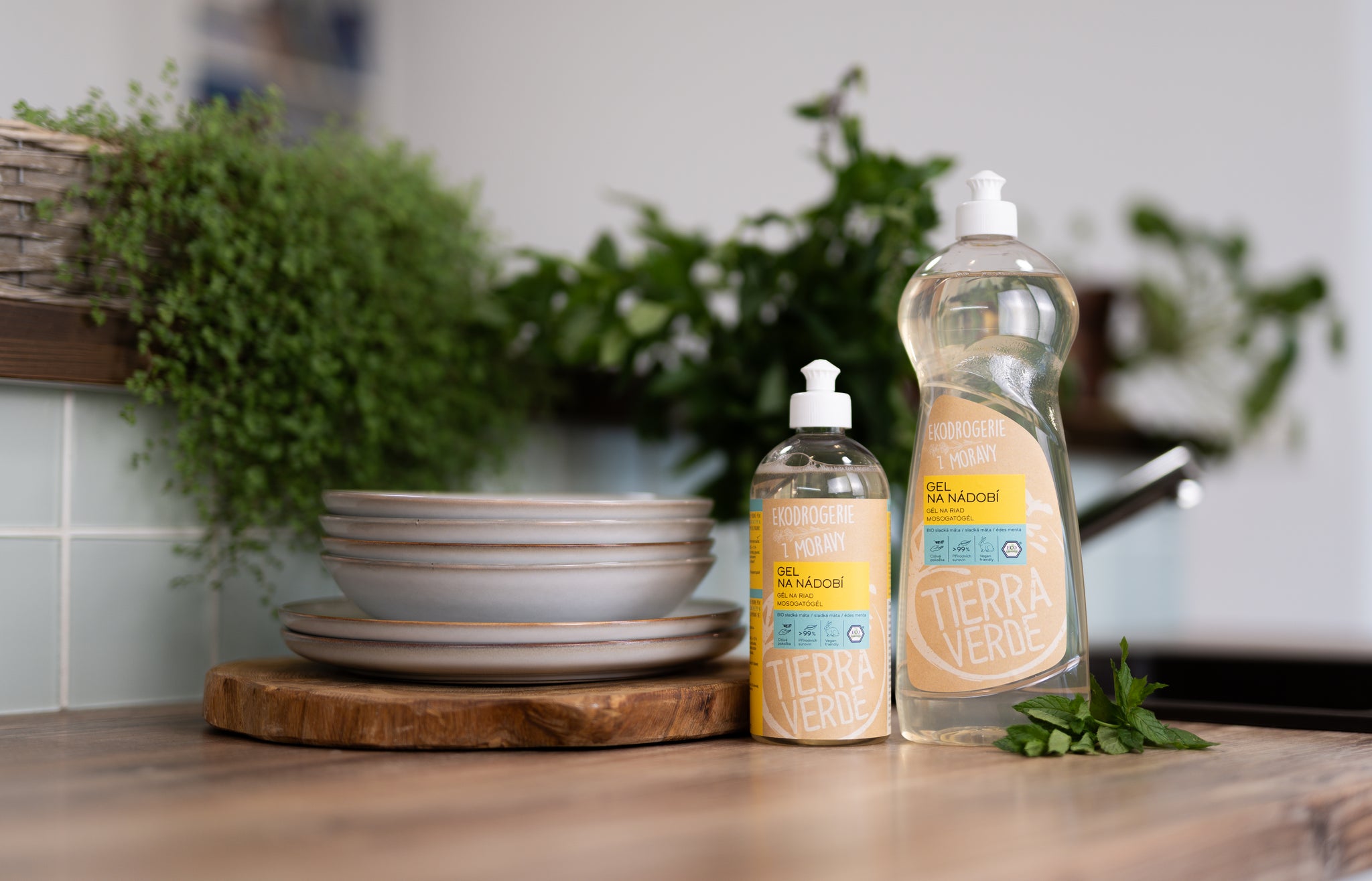 Tierra Verde Gel na nádobí - BIO sladká máta