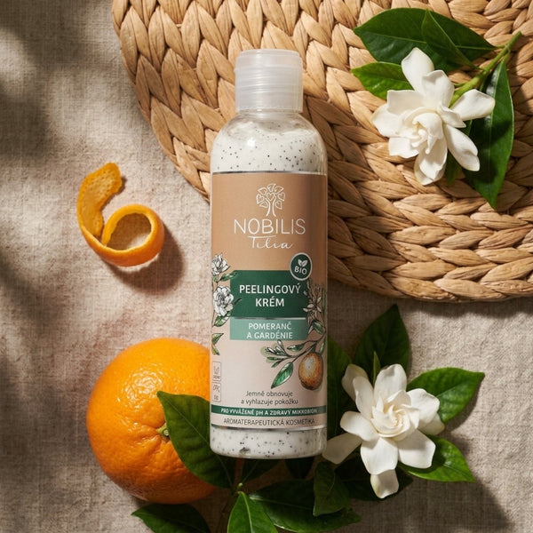 Nobilis Tilia Peelingový krém Pomeranč a gardénie BIO (200 ml)