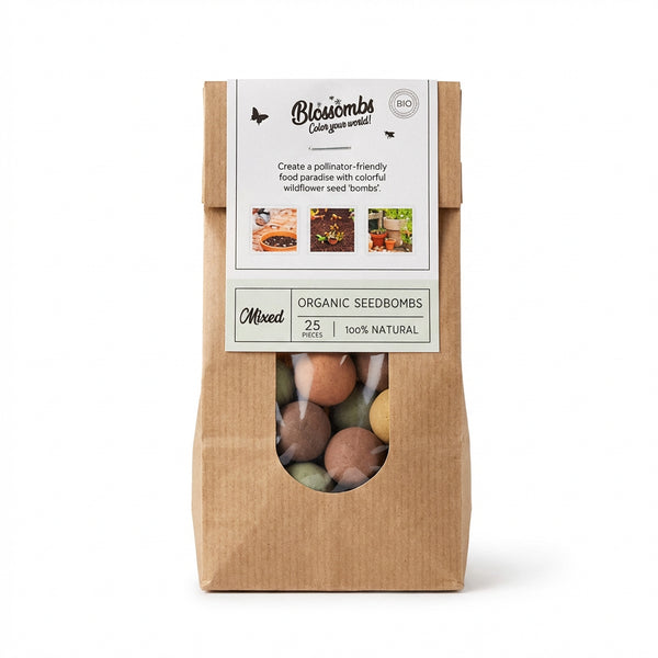 Blossombs Semínkové bomby v papírovém sáčku - mix barev (25 ks)
